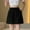 (Fashion 44)Black, variant on Ladies' Thin Ice Silk Drying Side Pockets Wide Legs Solid Short Pants Elastic Waist Summer Casual Shorts with Drawstring