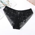 thumbnail image 7 of HongQid Women's Underwear Lace Shorts Midi Waist Breathable Cheeky Panties Boyshorts Underwear Black L, 7 of 7