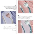 thumbnail image 4 of 2 Sets Child Eating Training Fork Spoon Bendable Baby Tableware (Boxed), 4 of 4