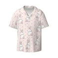 thumbnail image 6 of Kdxio Men's Hawaiian Shirt for Men Short Sleeve Shirt Rabbit Summer Casual Holiday Beach Button Down T-Shirts, 6 of 7