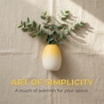 thumbnail image 4 of REGALWOVEN Mini Modern White Ceramic Vase Tiny Ribbed Bud Vase for Single Stem, Minimalist Decorative Small Vase for Bathroom Lemon yellow 2.9"L x 2.9"W x 3.9"H, 4 of 6
