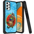 thumbnail image 1 of ANJ+ Rugged Dual Layered Shockproof Slim Hybrid Case + Tempered Glass Cover Compatible with Samsung Galaxy A23 5G - Swimming Pool Cat, 1 of 3
