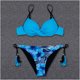 thumbnail image 2 of Traje de baño dividido con aro sexy para mujer con almohadilla en el pecho Bikini sin espalda estampado Fridja  nalpqowj58185, 2 of 7