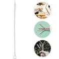 thumbnail image 2 of Melantax 1pc Stainless Steel Drinking Straw Brush Straw Cleaning Brush (20x0.8cm), 2 of 6