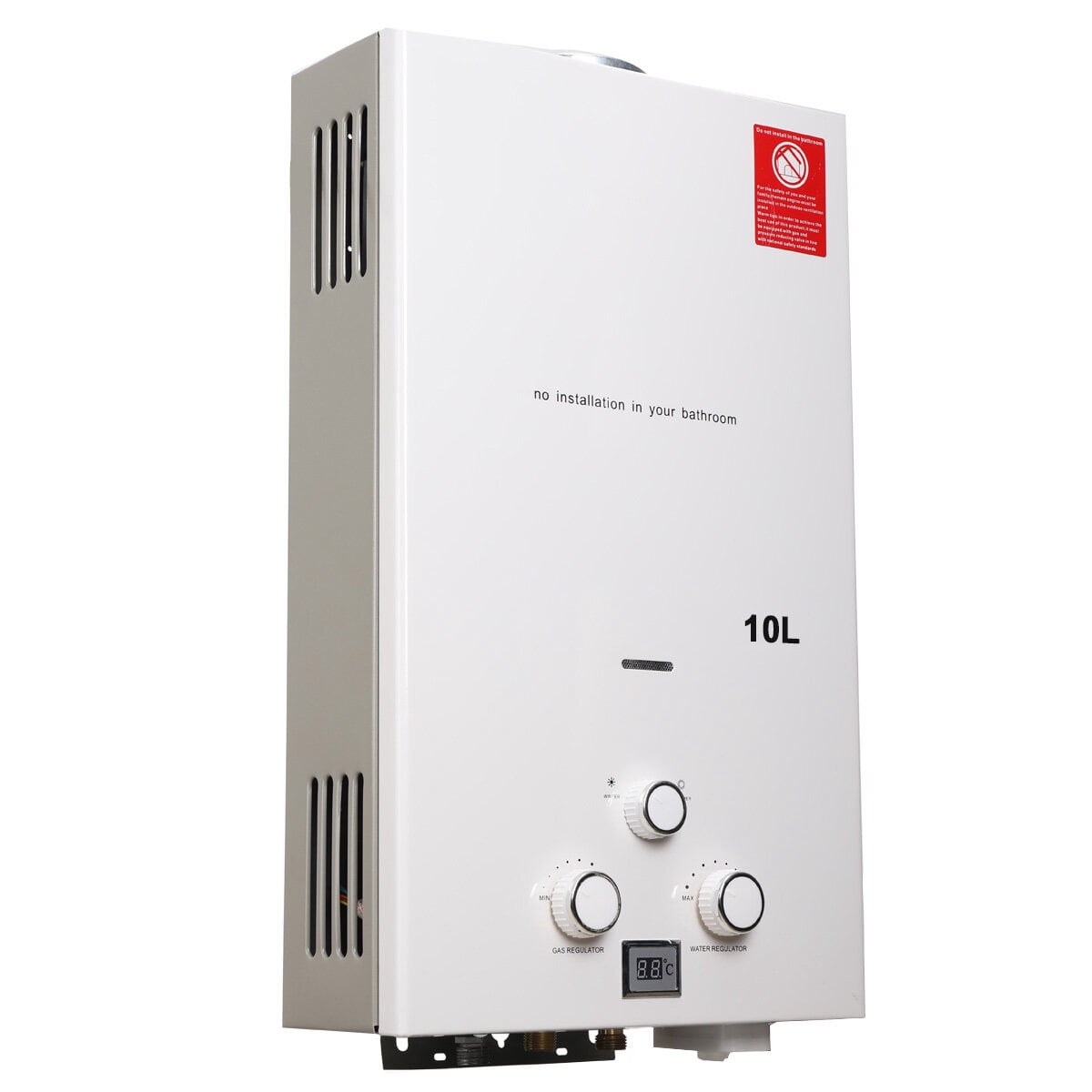 NICCOO 10L Propane Gas LPG Portable Tankless Water Heater Outdoor Camping Shower