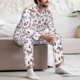 thumbnail image 7 of Lsque Cute Dog Pattern Long Sleeve Pajama Set for Men - Soft 2-Piece Sleepwear and Loungewear Set with Pockets, Comfy Nightwear-Medium, 7 of 7