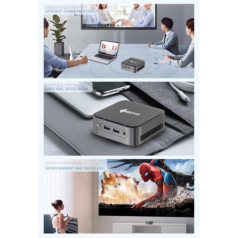 MOREFINE M8 Mini PC With Intel N150, 16GB DDR4 RAM, 1TB SSD - 4K Dual Display Tiny Desktop Computer