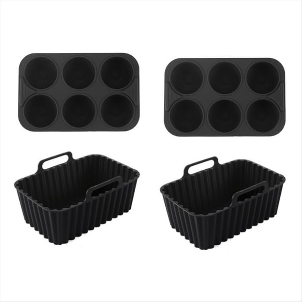 Juego de Bandejas de Silicona para Hornear, Herramienta para Hornear, Rectangular, Multiusos, para Pasteles, Gelatina, Pudín, Molde de Bandeja de Silicona B