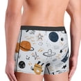 thumbnail image 5 of Junzan Cartoon Planets Mens Underwear Boxer Briefs For Men’s - Small, 5 of 9