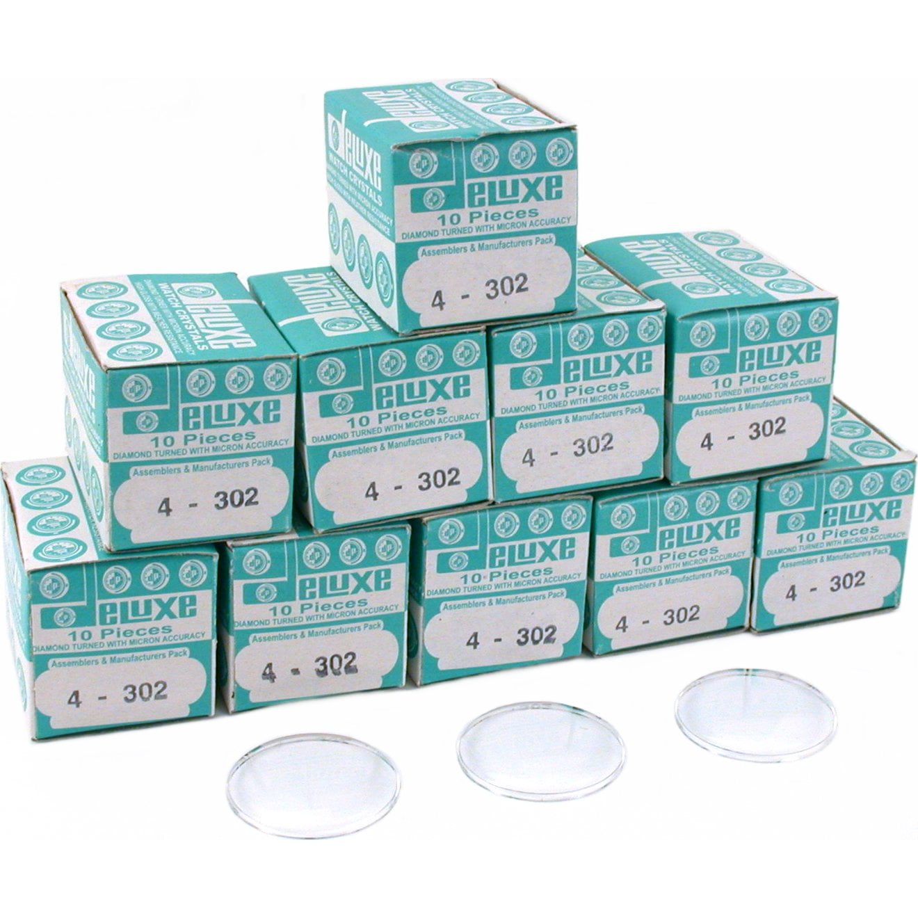 100 Plastic Watch Crystals Watchmaker Dome Parts 30.2mm