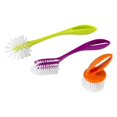 thumbnail image 1 of Casabella Loop Ensemble de Brosses à Vaisselle 3 Pcs - 15519AZ (Couleurs Peuvent Varier), Rouge Jaune Violet, 1 of 4