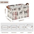 thumbnail image 7 of Yayeee Foldable Storage Basket for Shelves with Handles Set of 2 Waterproof Cloth Bins, Beige Deer, 7 of 7