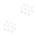 thumbnail image 1 of sweethay 30 Uds. De copos de nieve falsos blancos de plástico DIY para el hogar, fiesta de Navidad, Año Nuevo, colgantes de árbol de Navidad, blanco 18 cm 2Conjunto, 1 of 6