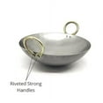 thumbnail image 3 of &nbsp;Pure Original Loha Kadhai/Iron Traditional Deep Bottom Wok for Cooking Heavy Base Handmade Lokhand/Loha Kadhai/Iron Kadhai Heavy Bottom (Medium), 3 of 3