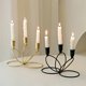 thumbnail image 1 of Candelabros, centro de mesa, decoración de 3 brazos, ideal para bodas, Navidad, fiestas, decoración del hogar y eventos. Diseño plegable, estructura metálica, base de madera, 2 niveles., 1 of 7