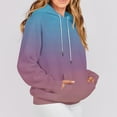 thumbnail image 5 of Wensltd Women's Printing Long Sleeve Hoodies Casual Tunic Pullover Sweatshirts with Pocket, 5 of 7