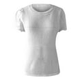 thumbnail image 7 of yunLCZ Women's T-shirts Everyday Low Price Womens Frenchy Summer Tops Crewneck Short Sleeve T Shirts Casual Knit Blouses Top Shirts Office casual blouse with leggings, 7 of 7