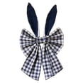 thumbnail image 2 of Easter Bow, Rustic 16 Inch Wreath Bow for Front Door, Wall, Window - Navy Blue Decorative Bow for Tree Topper, Spring Holiday DIY Home Decor Crafts, 2 of 4