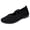 Black, variant on Women Double Strap Knit Mary Jane Flats Slip On Comfortable Footwear For Office Work Daily Casual Outdoor Activities