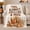 Blanket Hug, variant on Armchair with Mug and Hug Quote, Warm Painterly Style for Cozy Style Fans, Cozy Autumn Chair Scene, Flannel Blanket for Living Room and Reading Nook, Birthday Gift and Comfort Home Decor