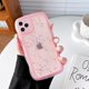 thumbnail image 4 of Funda Qokey para iPhone 11 Pro de 5.8", diseño de ondas onduladas, transparente, brillante, con estrellas, bonita, transparente, protección total, suave, de TPU, a prueba de golpes, para mujeres y, 4 of 8