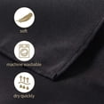 thumbnail image 2 of TRAHOO-2pack 70x70 Inch Black Square in Polyester Fabric Tablecloth for Wedding,Banquet,Restaurant and Parties, 2 of 4
