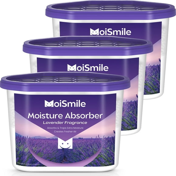 Deshumidificador de armario Moismlie Moisture Absorbers, paquete de 3