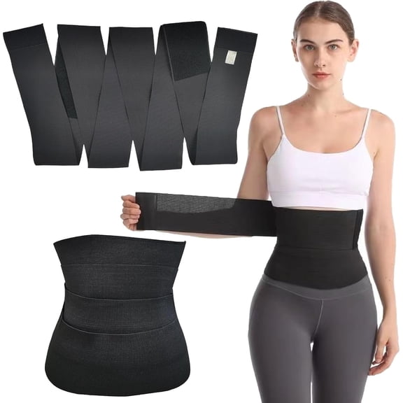 Waist Trainer Women, Womens Waist Trainer, Belt Body Shaper, Waist Cincher Belt Shapewear, Snatch Bandage Tummy Wrap For Women Black