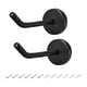 thumbnail image 1 of 2Pcs, gancho de pared de 1.77" para toallas, gancho para batas, colgador de toallas individual de acero inoxidable negro, 1 of 3