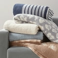 Better Homes & Gardens Cozy Knit Throw, 50"x72", Blue Solid