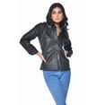 thumbnail image 4 of Ladies Black Leather Shirt, 4 of 5