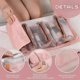 thumbnail image 4 of Detachable Makeup Bag, 4 in 1 Portable Cosmetic Bag with Large Capacity Waterproof and Breathable, Hanging Roll Up Travel Toiletry Bag, 4 of 5