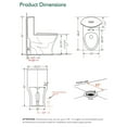 thumbnail image 6 of WinZo WZ5020GR Modern One Piece Gray Toilet Dual Flush 1.1/1.6 GPF Elongated 17" Comfortable Seat Height,Matte Grey, 6 of 6