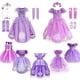 thumbnail image 2 of Vestido de Princesa Sofía para niñas, manga abullonada de fantasía, vestidos de fiesta con cuentas florales, disfraz de Princesa Sofía para Halloween Fivean unisex, 2 of 2