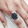 thumbnail image 4 of Natural Black Tourmaline Ring, Raw Black Tourmaline Ring, October Birthstone, Designer Band, 925 Sterling Silver, Womens Ring, Christmas, Thanksgiving, Handmade, Statement Jewelry, Gemstone Ring, 4 of 6