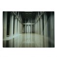 thumbnail image 2 of Pillar Cutting Board, 3D Model Style Column Interior in Empty Room Digital Image Design Art Print, Decorative Tempered Glass Cutting and Serving Board, Large Size, Beige and Tan, by Ambesonne, 2 of 5