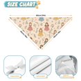 thumbnail image 6 of Dog Bandana 2 Pack,Beige Princess Leaf Pattern Bandanas for Dogs,Cat Bandana,Small/ Large Dog Bandana 2 Size,Dog Bandanas, 6 of 6