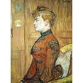 thumbnail image 2 of Toulouse-Lautrec, Henri de 19x24 White Modern Wood Framed Museum Art Print Titled - Portrait Study of a Woman, 2 of 4