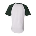 thumbnail image 3 of Augusta Sportswear Men's Short Sleeve Baseball Jersey 2Xl Athletic Heather/Red, 3 of 5