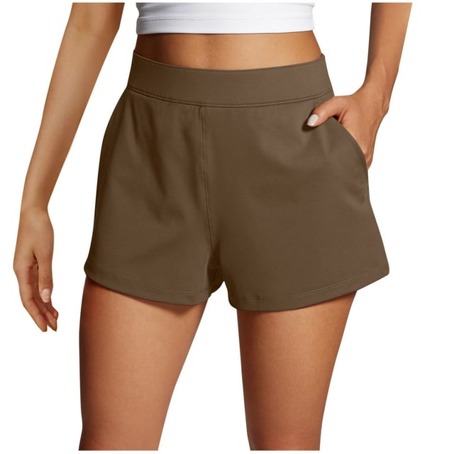 Birdeem Shorts for Women Women Summer Solid Color Shorts Side Zipper with Pockets