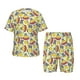 thumbnail image 1 of Fotbe Hippopotamus Pijama Estampada de 2 Piezas para Niños – Ropa de Dormir de Manga Corta Cómoda para Niños y Niñas, Camiseta y Shorts de Algodón-Large, 1 of 6