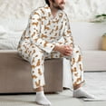 thumbnail image 7 of Hirioo Labrador Retriever Dog for Men's Pajama Sets 2 Piece Pjs Men's Long-Sleeved Pajama Set Button Down Sleepwear,S-XXL-Medium, 7 of 7