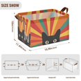 thumbnail image 7 of Yayeee Foldable Storage Basket for Shelves with Handles Waterproof Cloth Bins, Black Cat, 7 of 7
