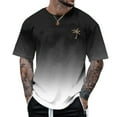 thumbnail image 7 of Coconut Tree Graphic Tees for Men Summer Casual Short Sleeve Crewneck Gradient Color Tropical Vacation Beach Tshirts, 7 of 7