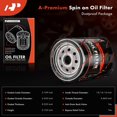 thumbnail image 2 of A-Premium 10K Miles Protection Spin On Oil Filter Compatible with Chevy Silverado 2500 HD/2500 HD Classic/3500/3500 Classic/3500 HD & GMC Sierra 2500 HD/2500 HD Classic/3500/3500 Classic & Hummer, 2 of 6