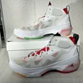 thumbnail image 1 of Ni - ke Ni - ke Jordan 37 'Hare' DD6958 160 White Sneaker Shoes Unisex Size M13 W14.5, 1 of 5
