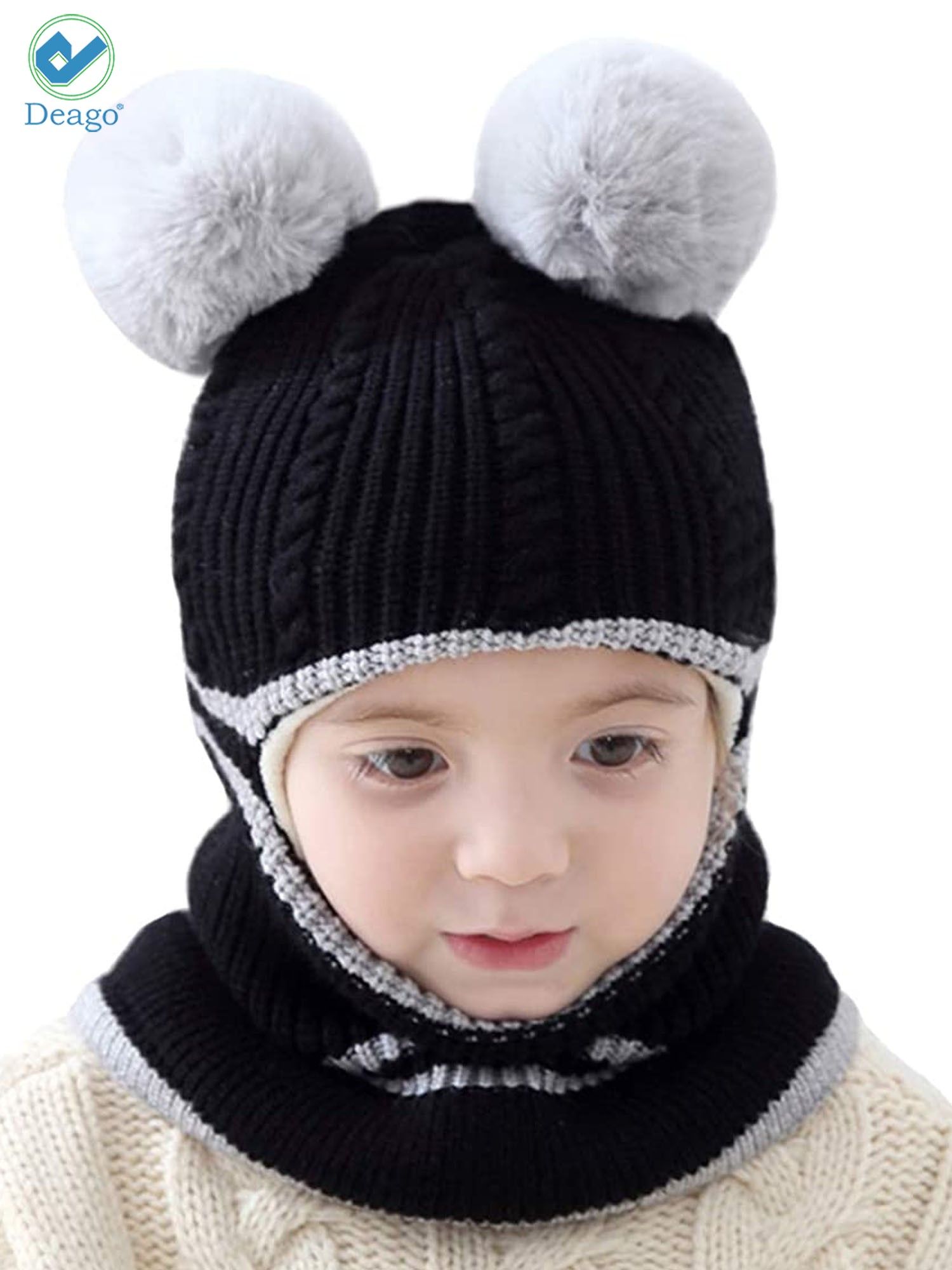 Song Of Song Kids Winter Cheddar Goblin Knitted Hats Beanie Skull Cap for Boys Girls