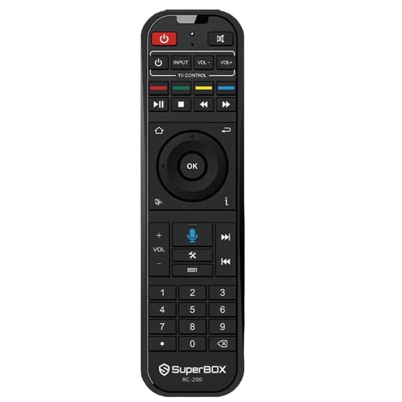 SuperBox RC-200 Voice Remote Control Replacement Compatible with SuperBox S7 / S6 / S5 Max / Ultra / Pro