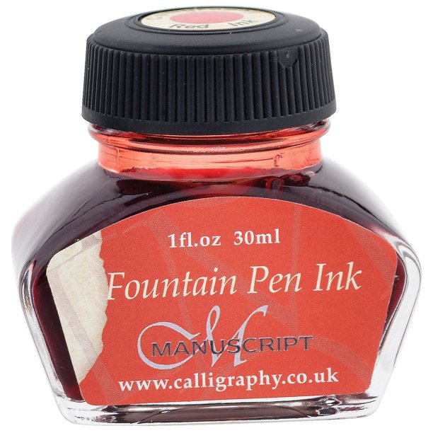 Manuscript Fountain Pen Ink 30mlRed