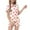 Beige, variant on Kids Girls' Pajama Sets Bow Pajamas Button Down Sleepwear Set Classic Pajamas Set Boys Christmas Pajamas Size 4-5T Kids Clothes